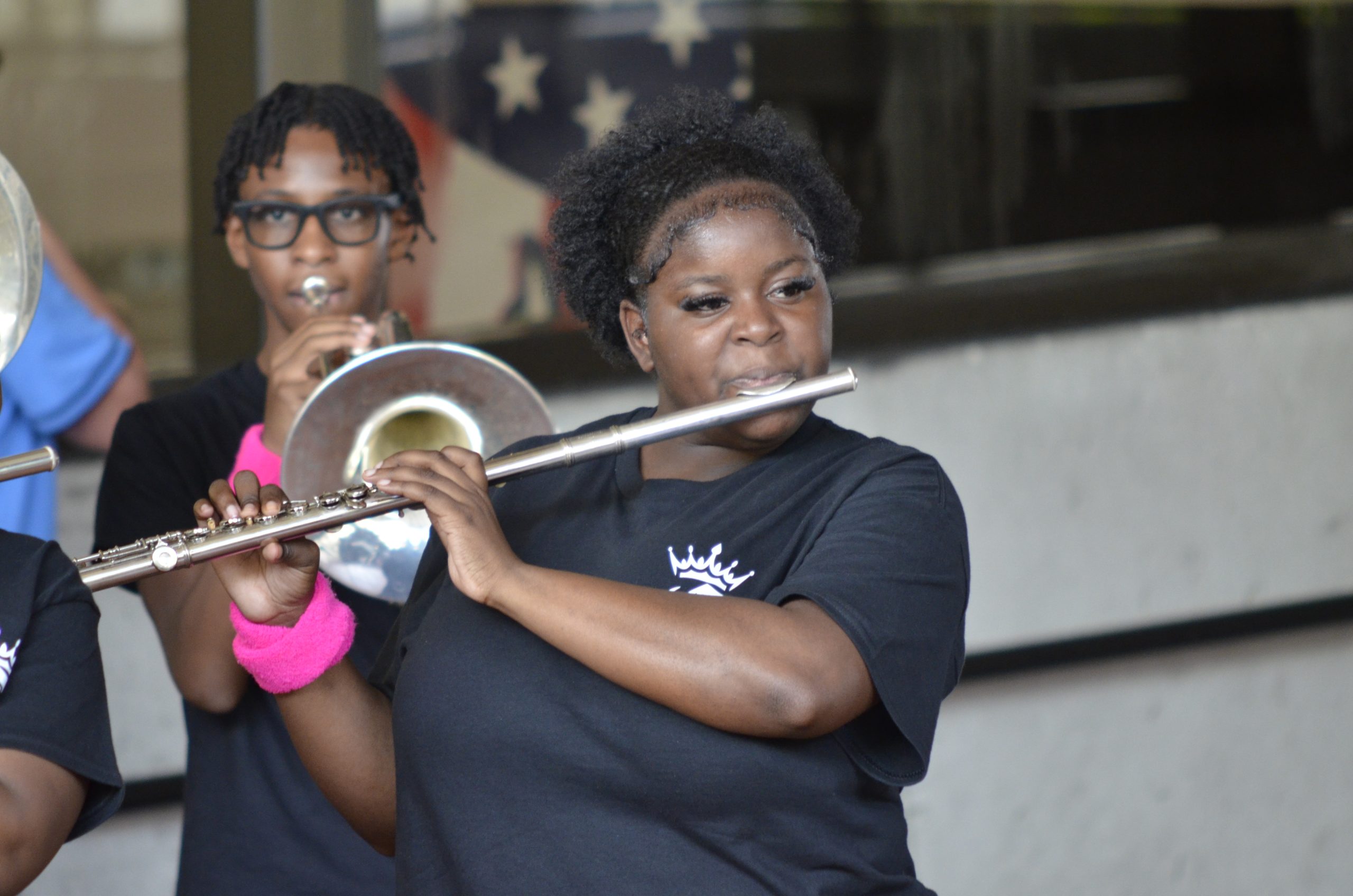 C.R.A.F.T. band flute student performing