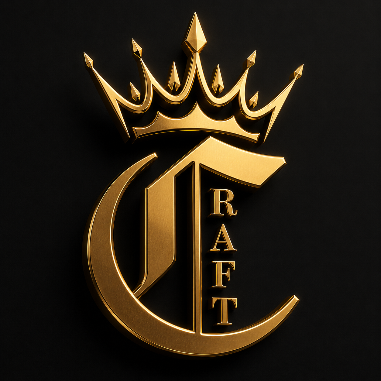 C.R.A.F.T. gold crown logo